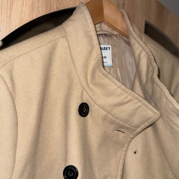 Old Navy Women's Classic Beige Peacoat - Picture 2 of 6